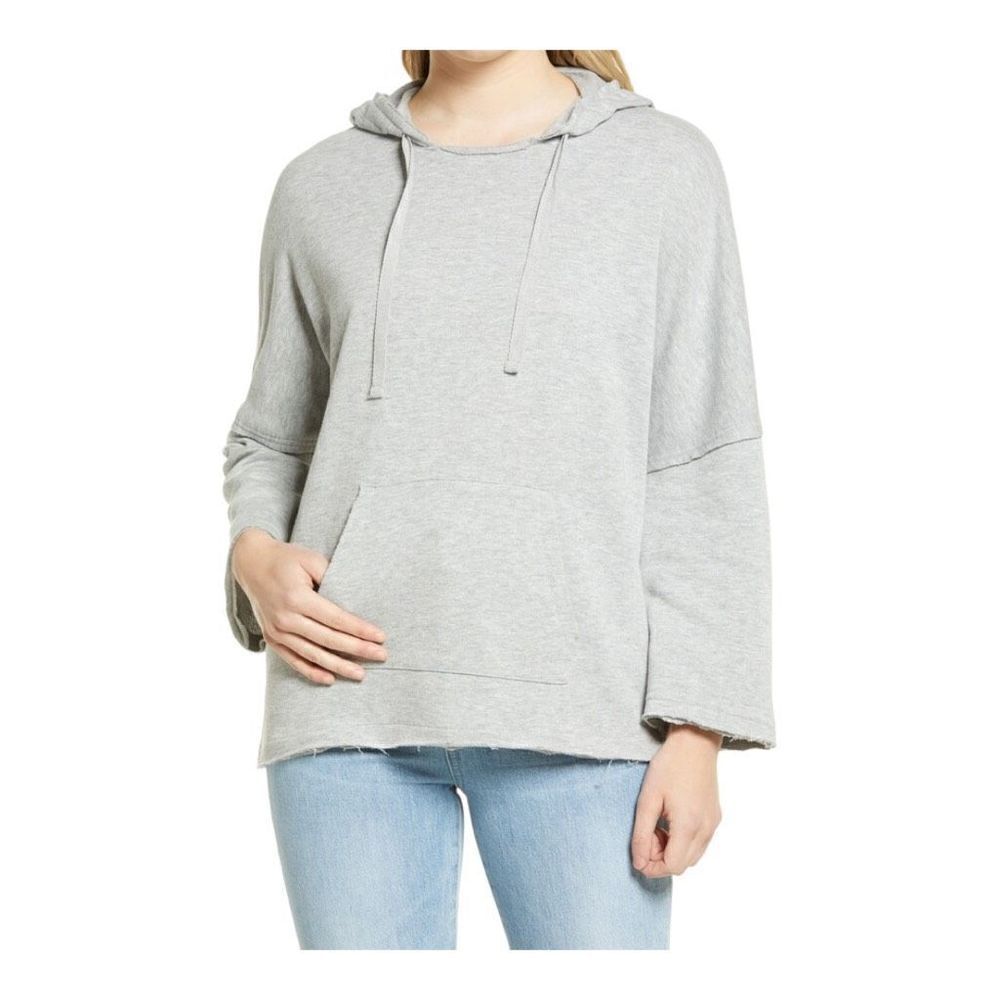 Caslon Easy Terry gray Hoodie cotton blend size A NWOT